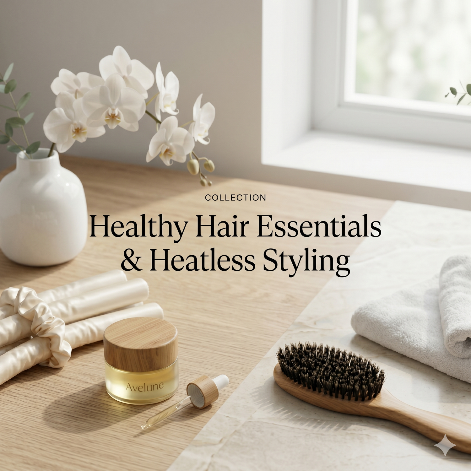 Healthy Hair Essentials & Heatless Styling