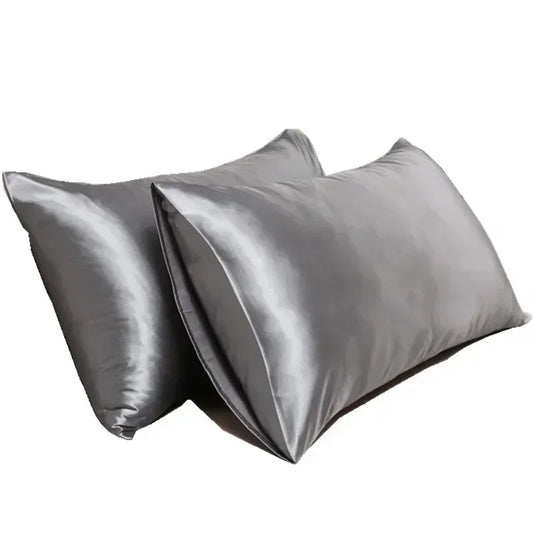 100% Mulberry Silk Pillowcase — Anti-Frizz Hair & Skin Protection
