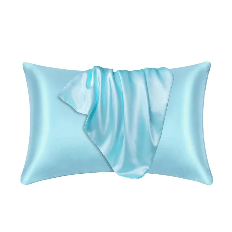 100% Mulberry Silk Pillowcase — Anti-Frizz Hair & Skin Protection