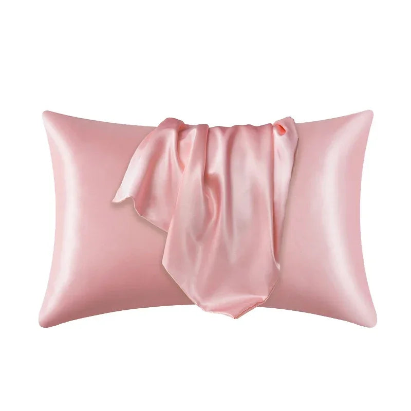 100% Mulberry Silk Pillowcase — Anti-Frizz Hair & Skin Protection