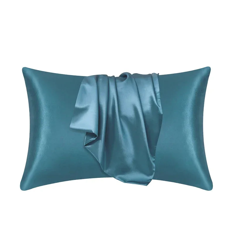 100% Mulberry Silk Pillowcase — Anti-Frizz Hair & Skin Protection