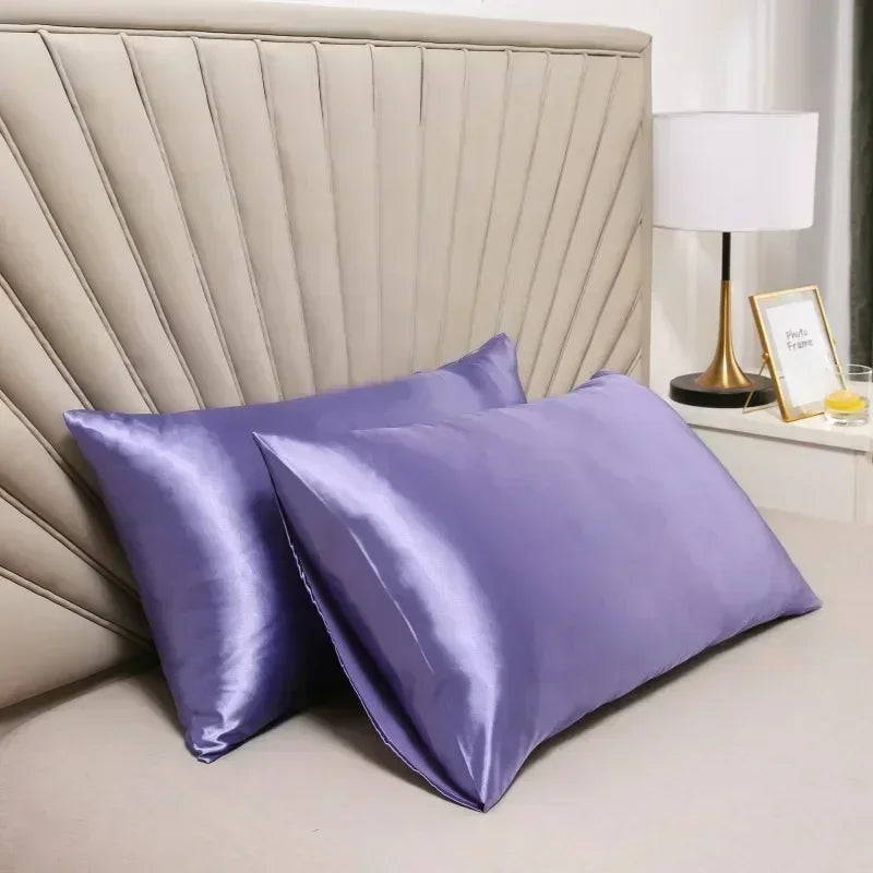 100% Mulberry Silk Pillowcase — Anti-Frizz Hair & Skin Protection