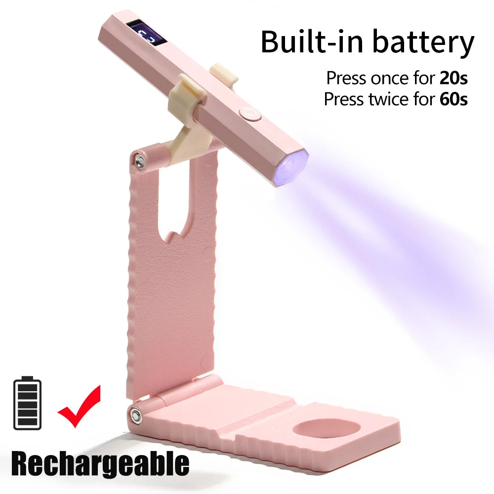 Portable UV/LED Nail Lamp — Rechargeable Gel Nail Light