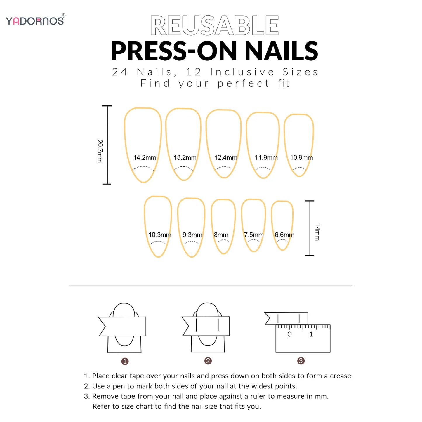 Gradient Black Press-On Nails — Y2K Star Moon Swan & Bowknot Design