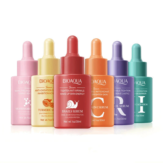 BIOAQUA Vitamin C + Retinol + Hyaluronic Acid Facial Serum – Brightening, Firming & Deep Hydration