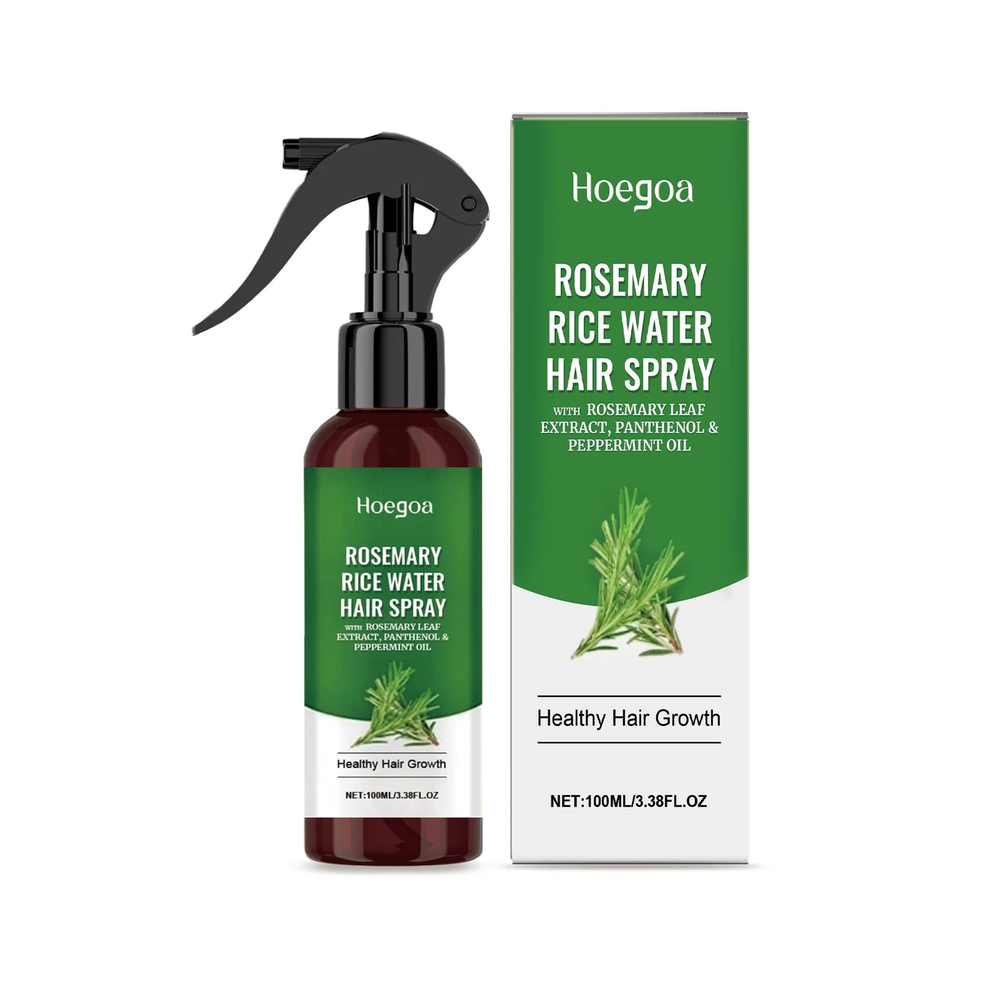 Rosemary & Rice Water Hair Growth Spray – Scalp Nourishing Mist for Thicker, Stronger Hair