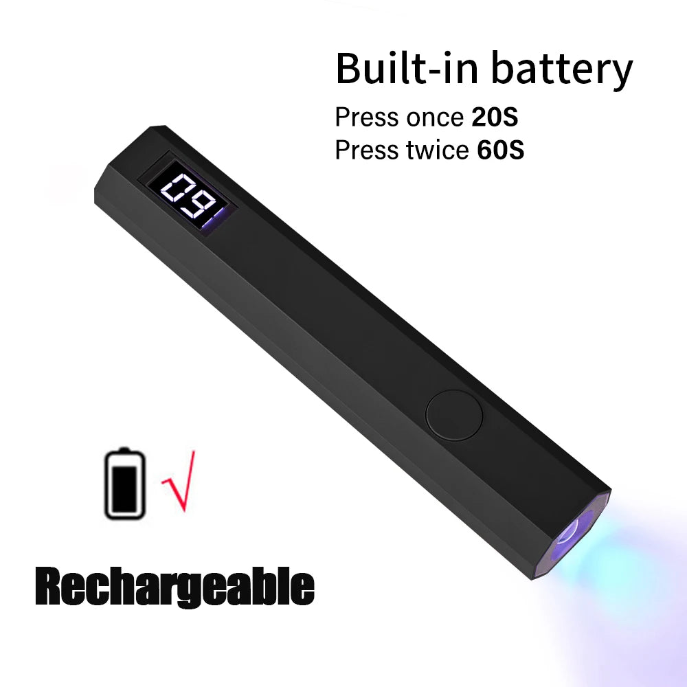 Portable UV/LED Nail Lamp — Rechargeable Gel Nail Light