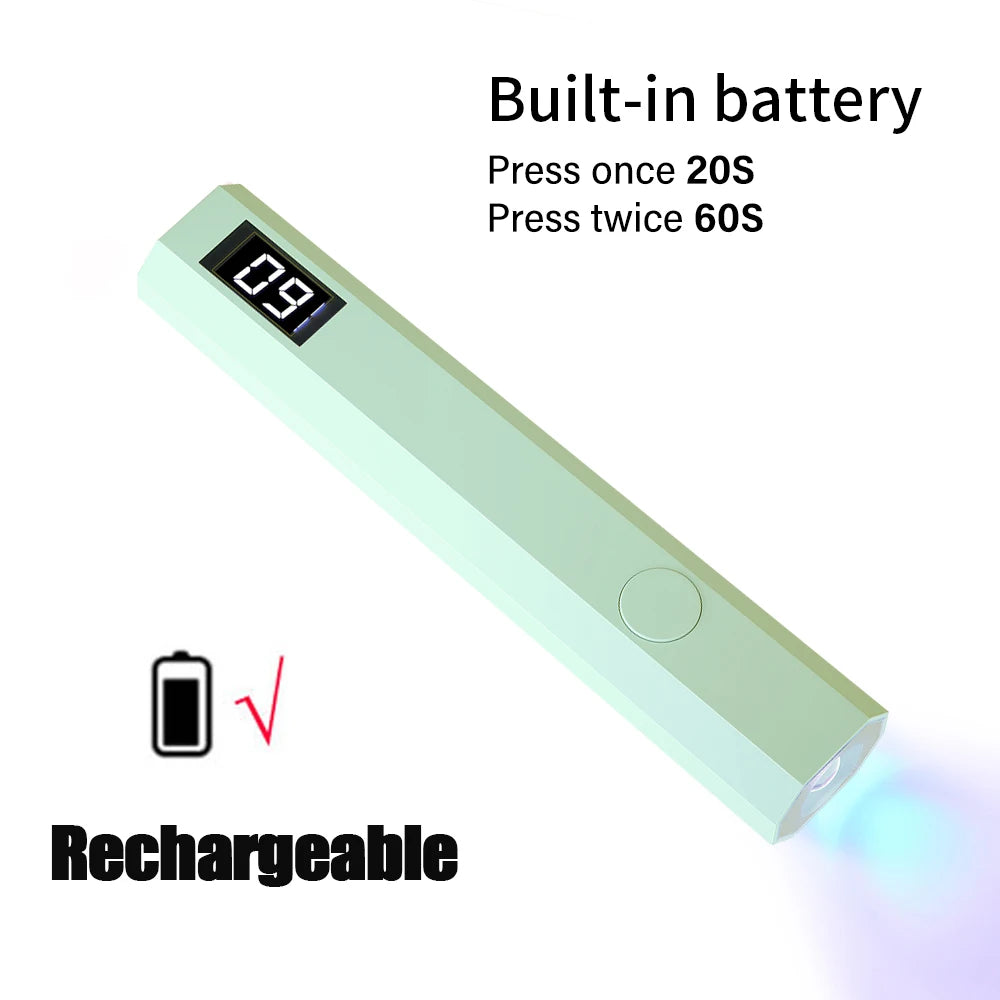 Portable UV/LED Nail Lamp — Rechargeable Gel Nail Light