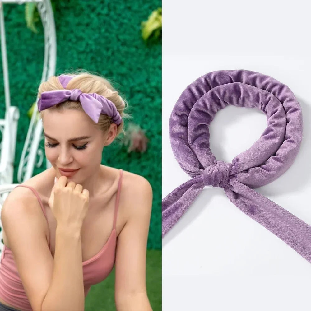 Heatless Curling Rod Headband — No-Heat Overnight Hair Curler