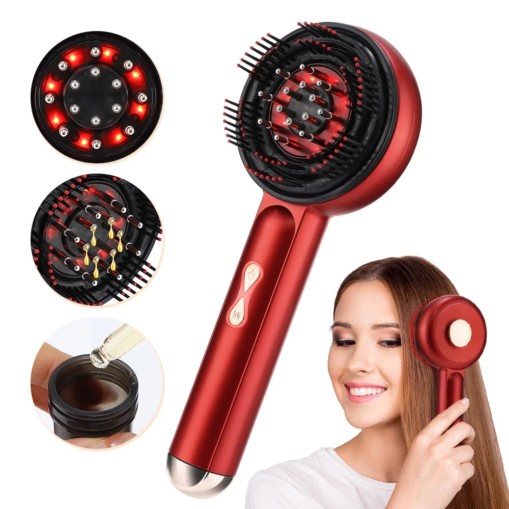 Electric Scalp Massage Comb — Red Light Therapy for Hair Growth