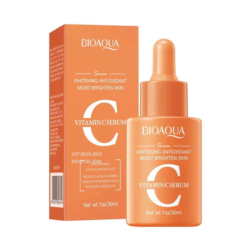 BIOAQUA Vitamin C + Retinol + Hyaluronic Acid Facial Serum – Brightening, Firming & Deep Hydration