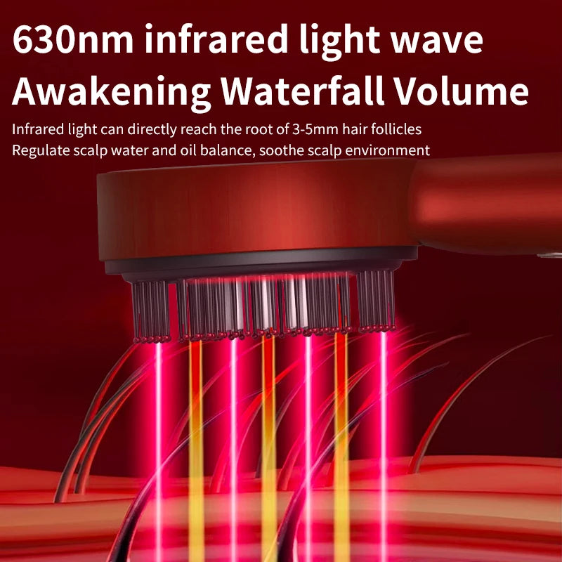 Electric Scalp Massage Comb — Red Light Therapy for Hair Growth