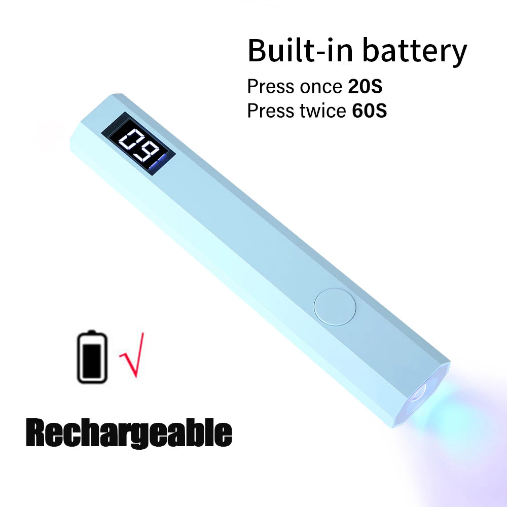 Portable UV/LED Nail Lamp — Rechargeable Gel Nail Light