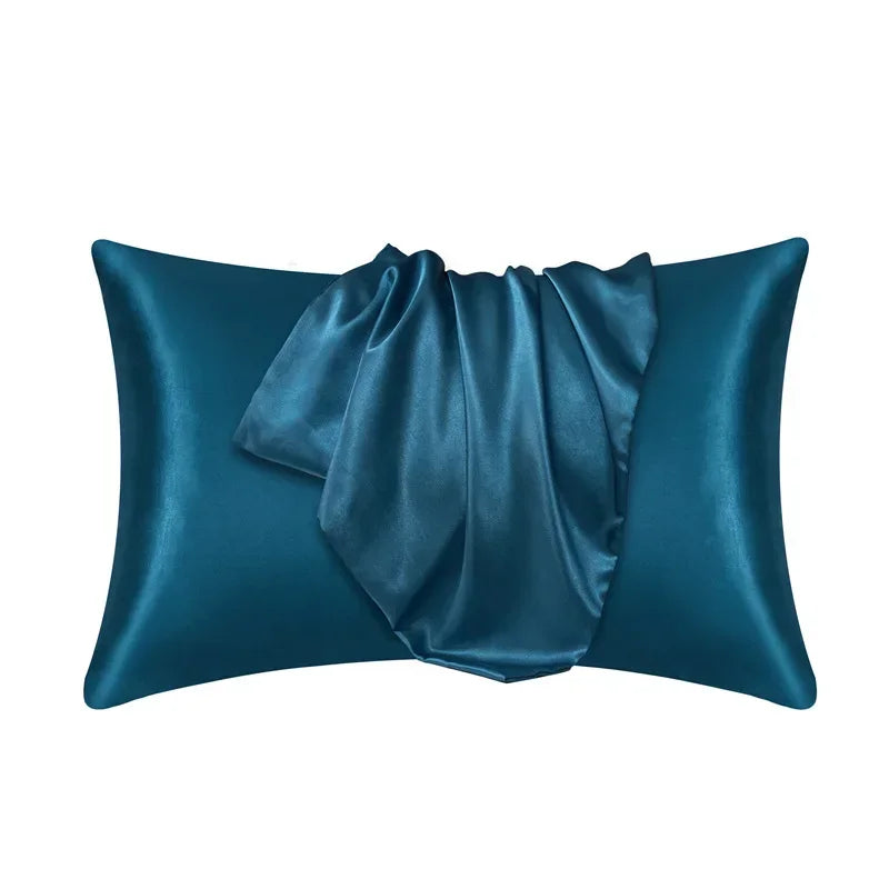 100% Mulberry Silk Pillowcase — Anti-Frizz Hair & Skin Protection