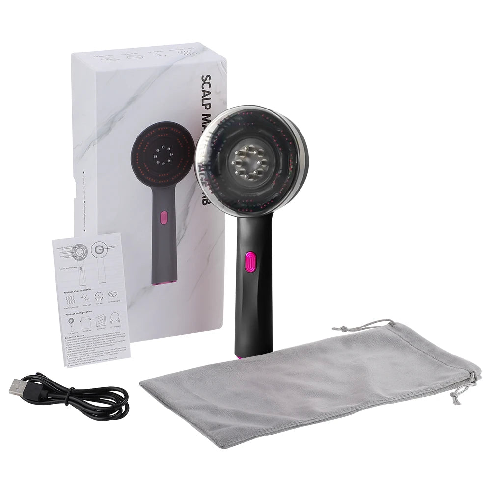 Electric Scalp Massage Comb — Red Light Therapy for Hair Growth