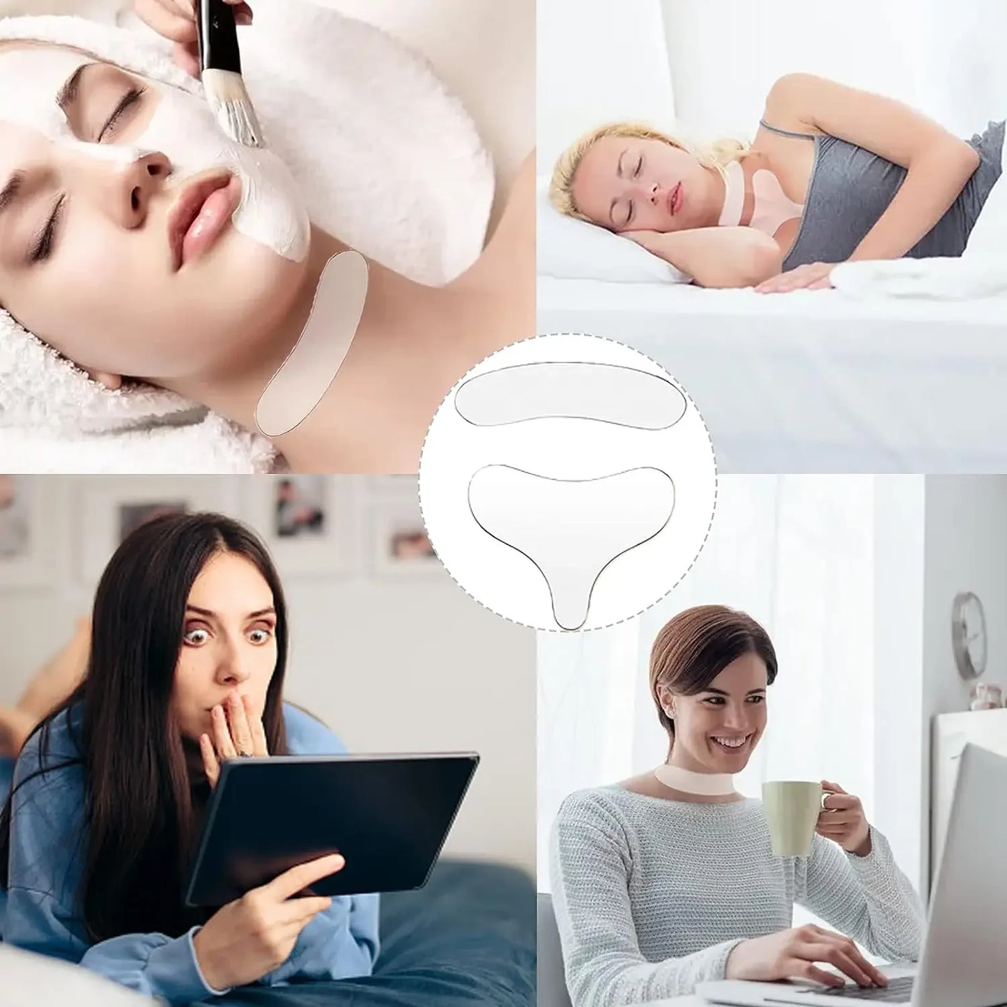 Reusable Silicone Anti-Wrinkle Chest Pad – Overnight Décolleté Smoothing & Lifting Patch