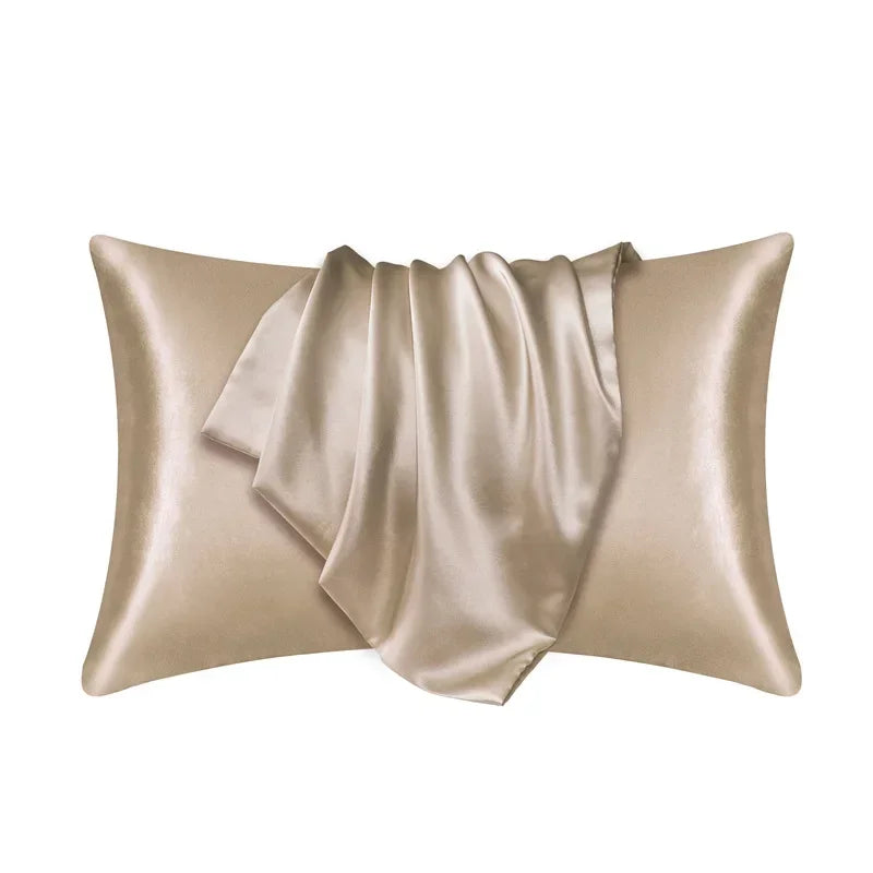 100% Mulberry Silk Pillowcase — Anti-Frizz Hair & Skin Protection