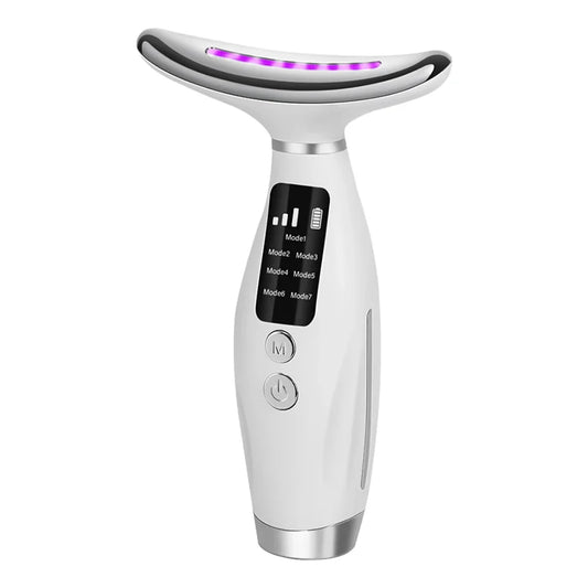 7-Color LED Face & Neck Lifting Device — Vibration Massage Beauty Machine