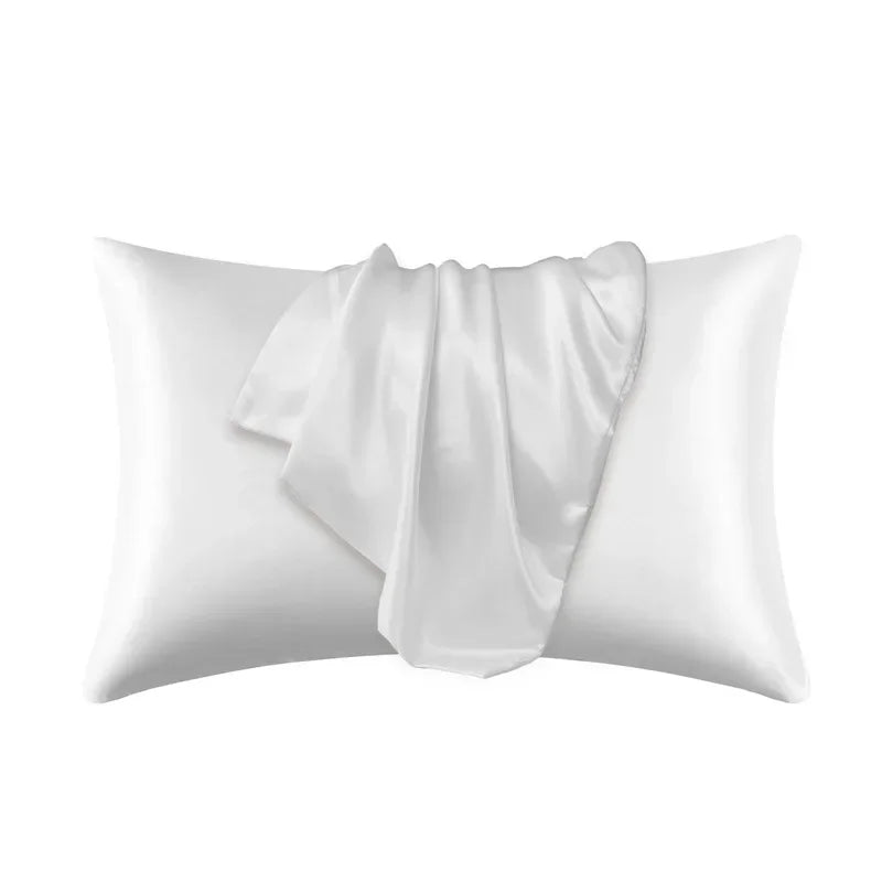 100% Mulberry Silk Pillowcase — Anti-Frizz Hair & Skin Protection