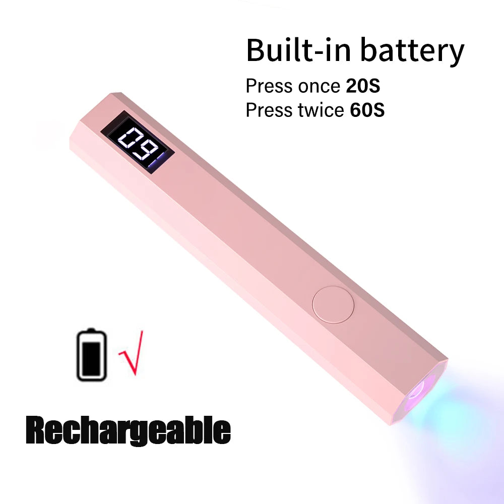 Portable UV/LED Nail Lamp — Rechargeable Gel Nail Light