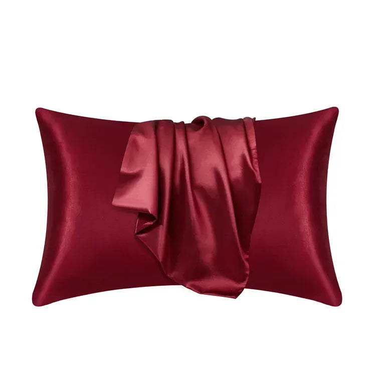 100% Mulberry Silk Pillowcase — Anti-Frizz Hair & Skin Protection