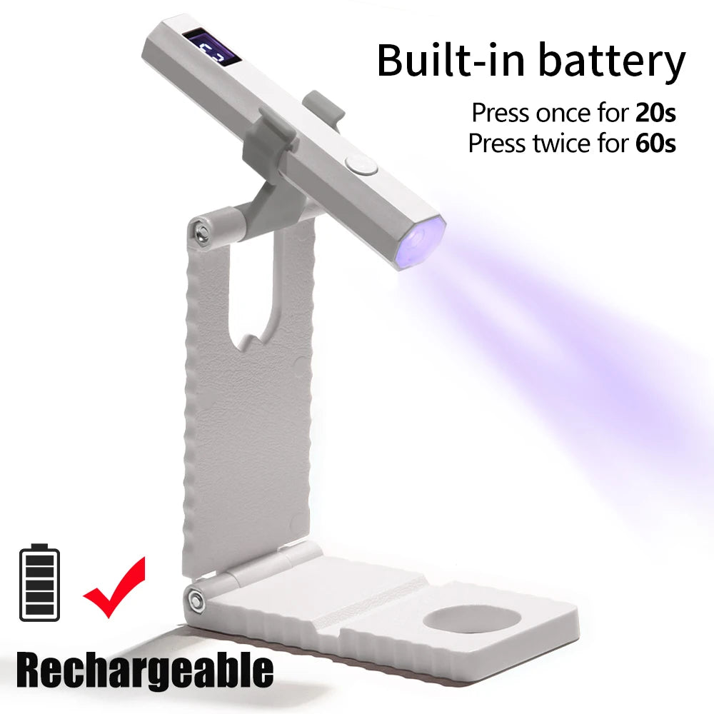 Portable UV/LED Nail Lamp — Rechargeable Gel Nail Light
