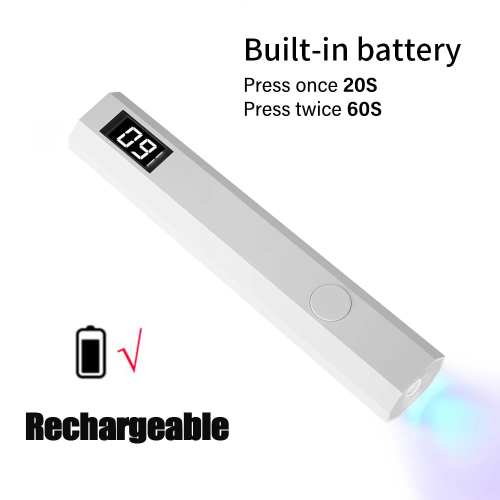 Portable UV/LED Nail Lamp — Rechargeable Gel Nail Light