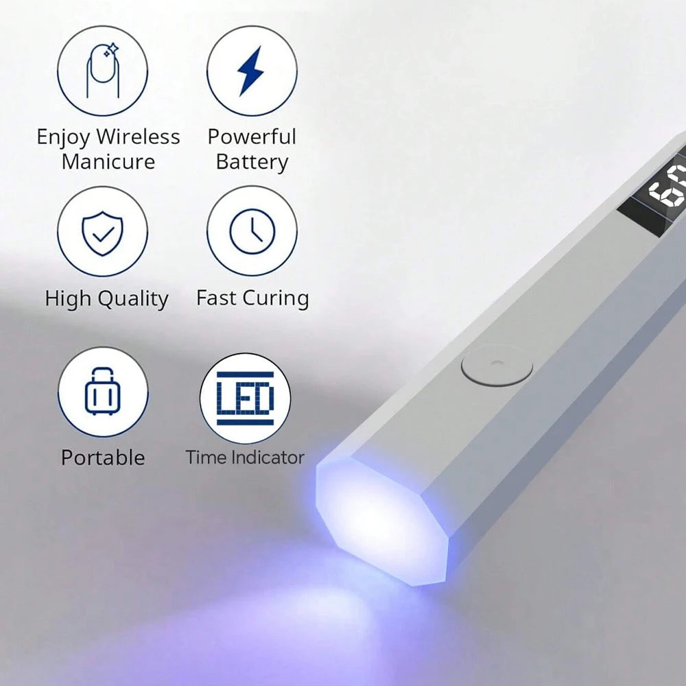 Portable UV/LED Nail Lamp — Rechargeable Gel Nail Light