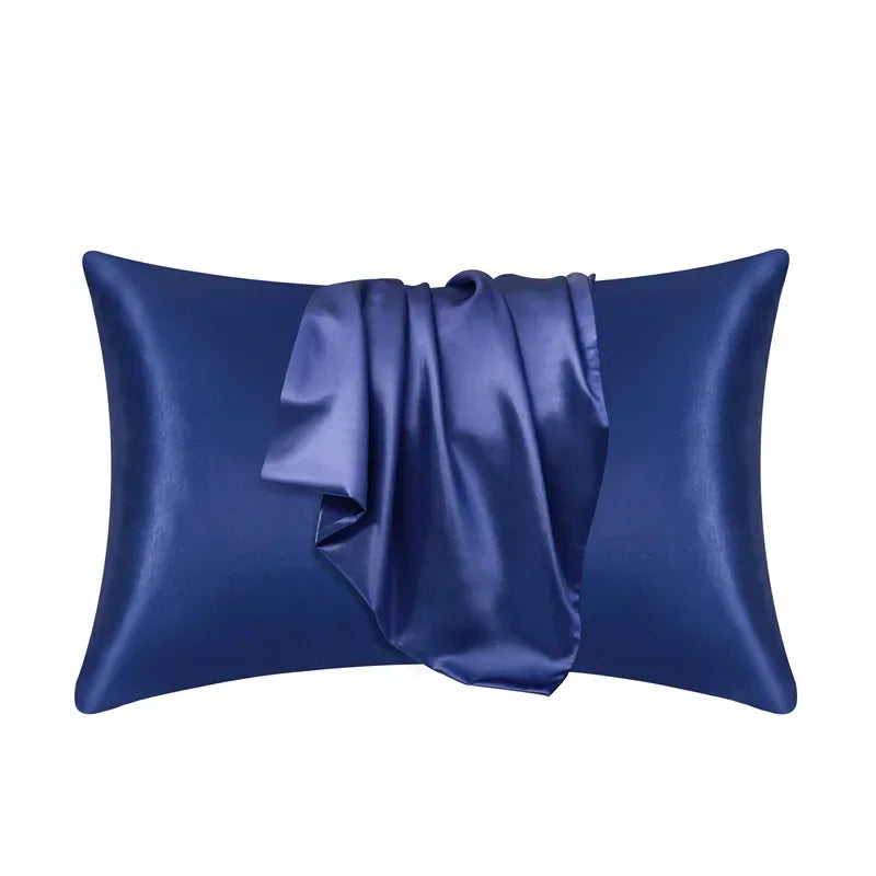 100% Mulberry Silk Pillowcase — Anti-Frizz Hair & Skin Protection