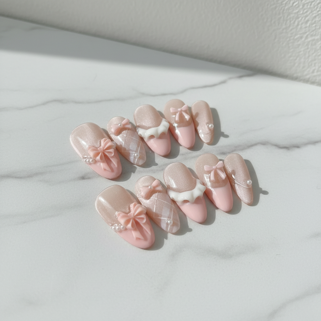 French Cat Eye Press-On Nails – Minimalista
