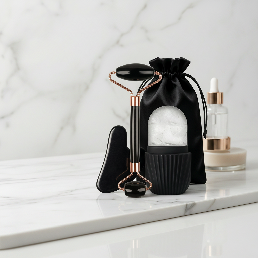 Ice Face Roller & Gua Sha Set – Minimalista