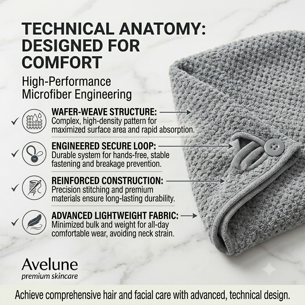 Microfiber Hair Towel Wrap — Extra Large Quick-Dry Turban
