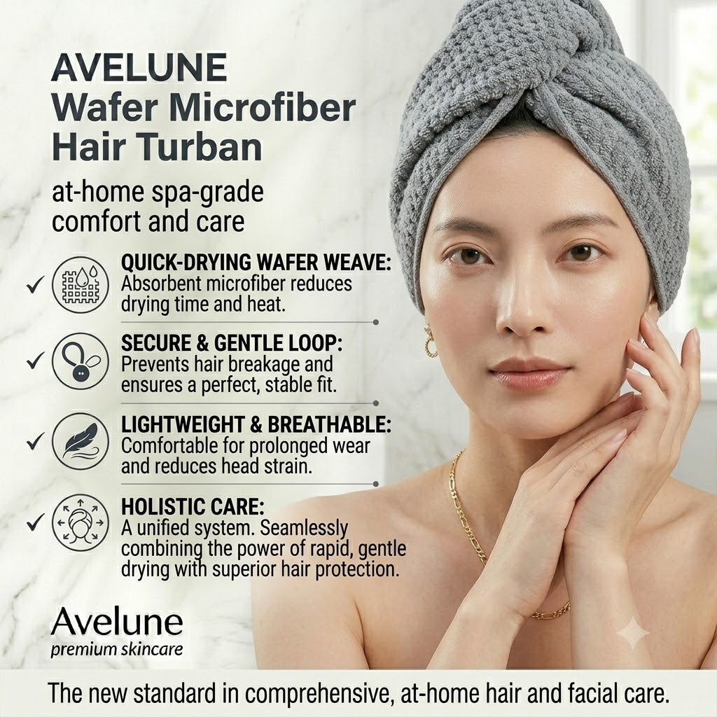 Microfiber Hair Towel Wrap — Extra Large Quick-Dry Turban