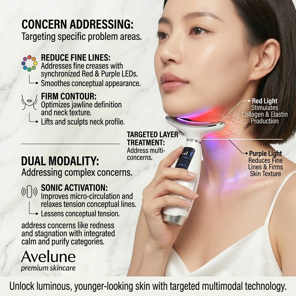 7-Color LED Face & Neck Lifting Device — Vibration Massage Beauty Machine